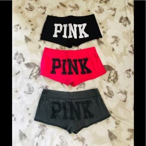 LOT of (3) Victoria’s Secret Pink lounge shorts